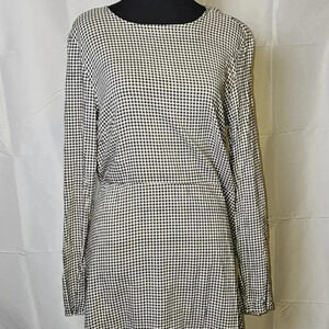 H & M‎ black and white checkered dress
